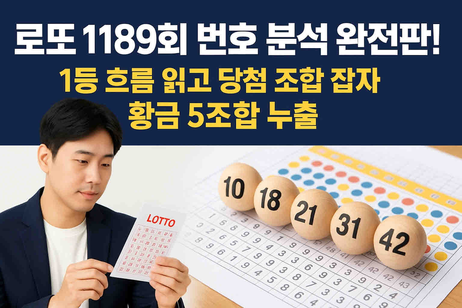 로또 1189회 번호 분석 완전판! 1등 흐름 읽고 당첨 조합 잡자 황금 5조합 누출.jpg