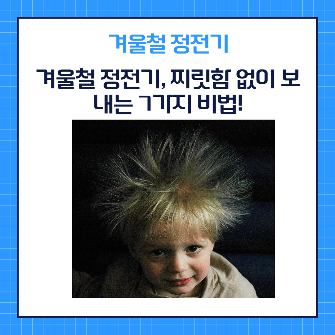 겨울철 정전기, 찌릿함 없이 보내는 7가지 비법!